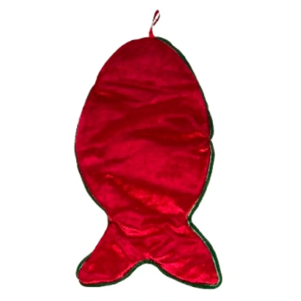 Dan Dee Collectors Choice Red Plaid Meow Cat Stocking